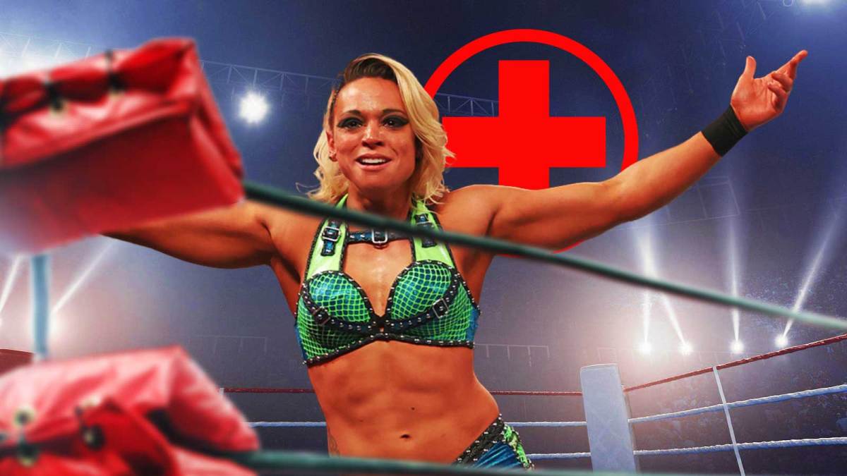 WWE star Zoey Stark, who is rehabbing her injury.
