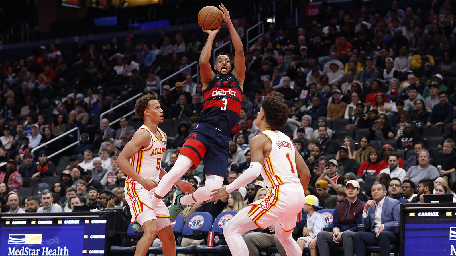 Wizards guard CJ McCollum’s immediate reaction to wild 40-point night vs. Hawks