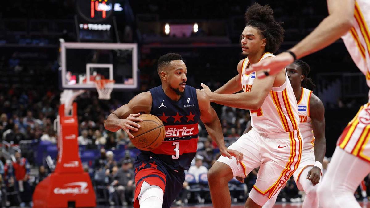 The Wizards ended a 14-game skid by beating the Hawks in the NBA Cup, but a tough Corey Kispert injury still stole the spotlight.