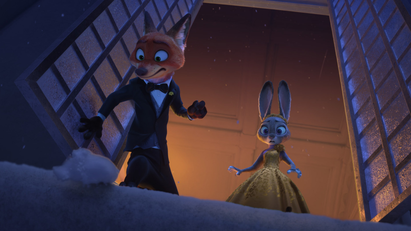 [L-R] Judy Hopps (voiced by Ginnifer Goodwin) and Nick Wilde (voiced by Jason Bateman) in Zootopia 2.