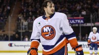 New York Islanders defenseman Alexander Romanov (28) at Madison Square Garden.