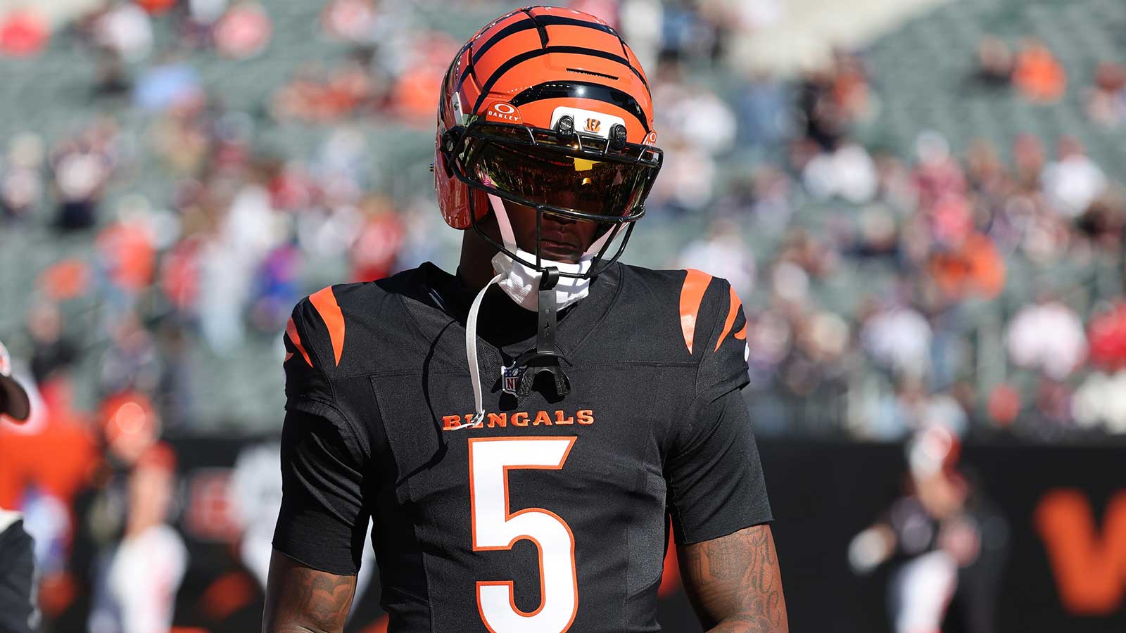Bengals’ Tee Higgins carted off field after suffering concussion vs. Patriots