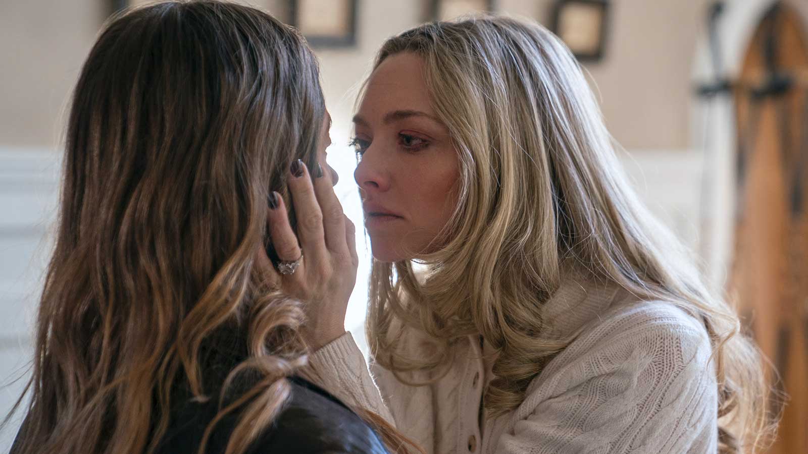 Sydney Sweeney and Amanda Seyfried in Paul Feig's in movie adaptation of The Housemaid.