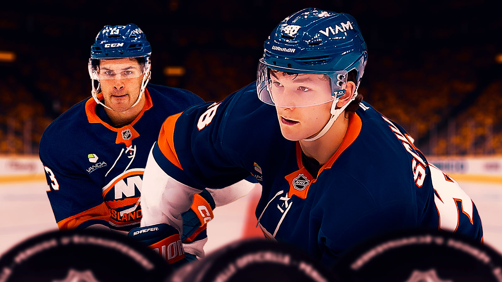 Matthew Schaefer and Mathew Barzal