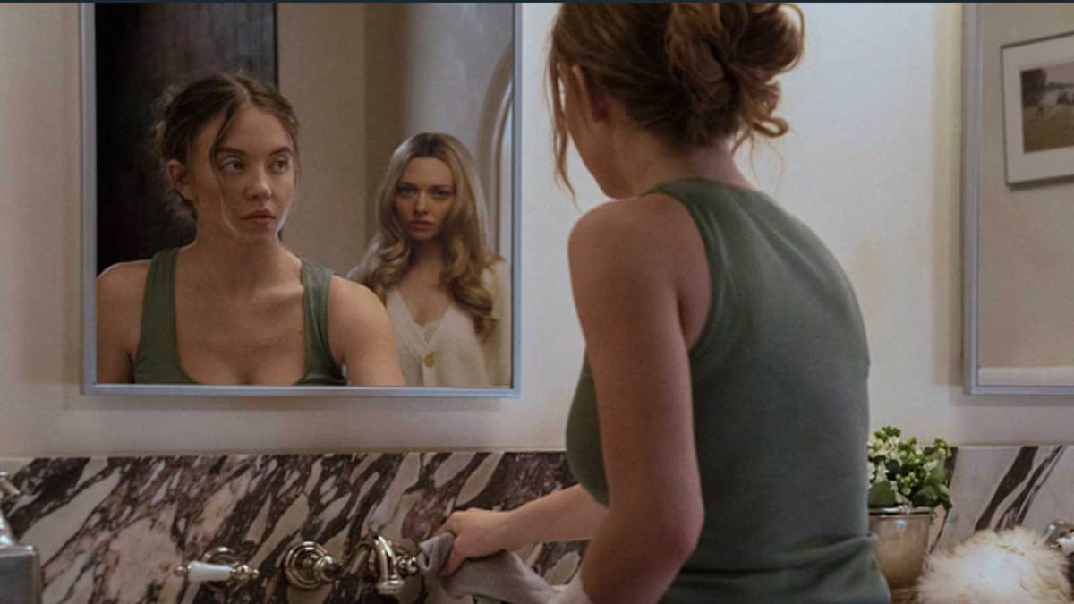 Sydney Sweeney and Amanda Seyfried in Paul Feig's in movie adaptation of The Housemaid.