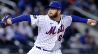 New York Mets relief pitcher Anthony Kay (64) pitches against the Miami Marlins during the ninth inning at Citi Field.