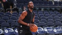 Miami Heat center Bam Adebayo (13) warms up prior to the game against the New York Knicks at Madison Square Garden.
