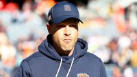 Chicago Bears head coach Ben Johnson before the game against the Pittsburgh Steelers at Soldier Field. Mandatory Credit: Mike Dinovo-Imagn Images