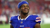 Buffalo Bills cornerback Ja'Marcus Ingram (46) looks on after a game against the Tampa Bay Buccaneers at Raymond James Stadium.