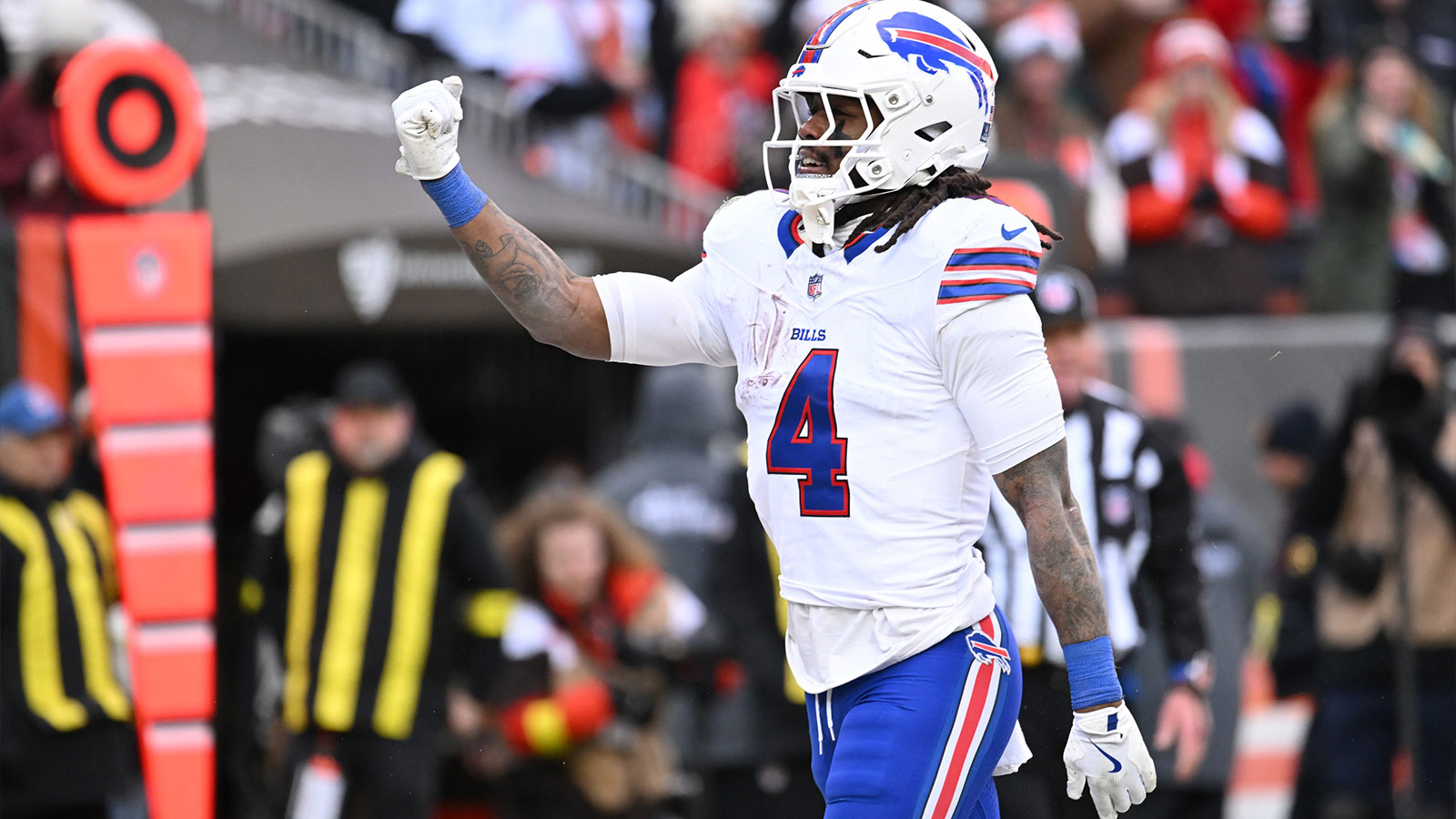 Bills’ James Cook boldly pulls out Stephen Curry’s ‘Night Night’ early vs. Browns