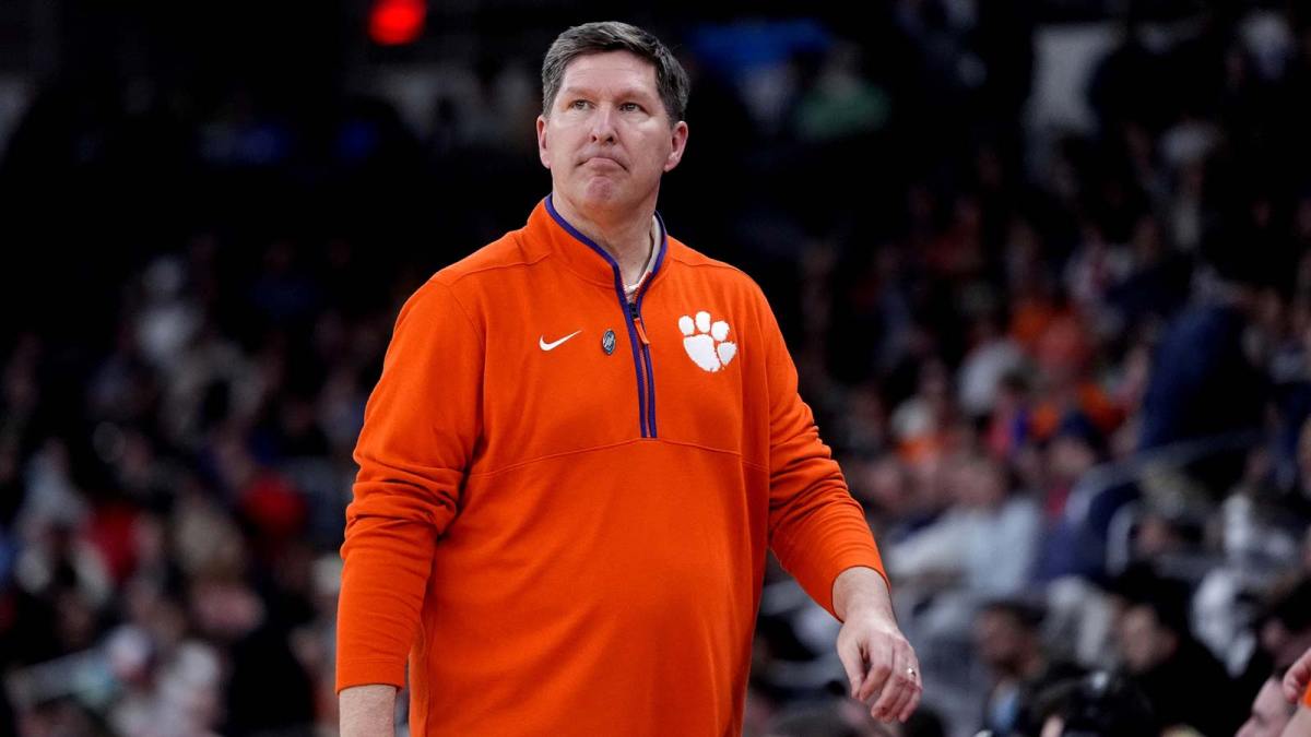 Clemson Tigers head coach Brad Brownell looks during the second half against the McNeese State Cowboys at Amica Mutual Pavilion.