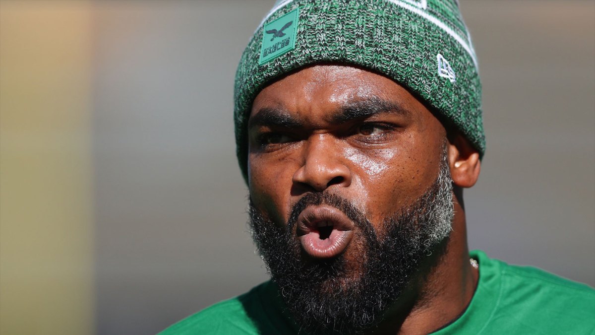 Philadelphia Eagles defensive end Brandon Graham before a game against the New York Giants at Lincoln Financial Field.