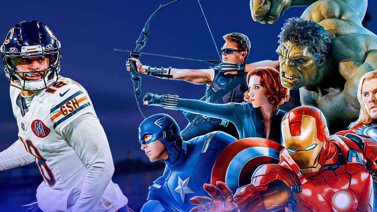 Caleb Williams names each of his OL an Avenger