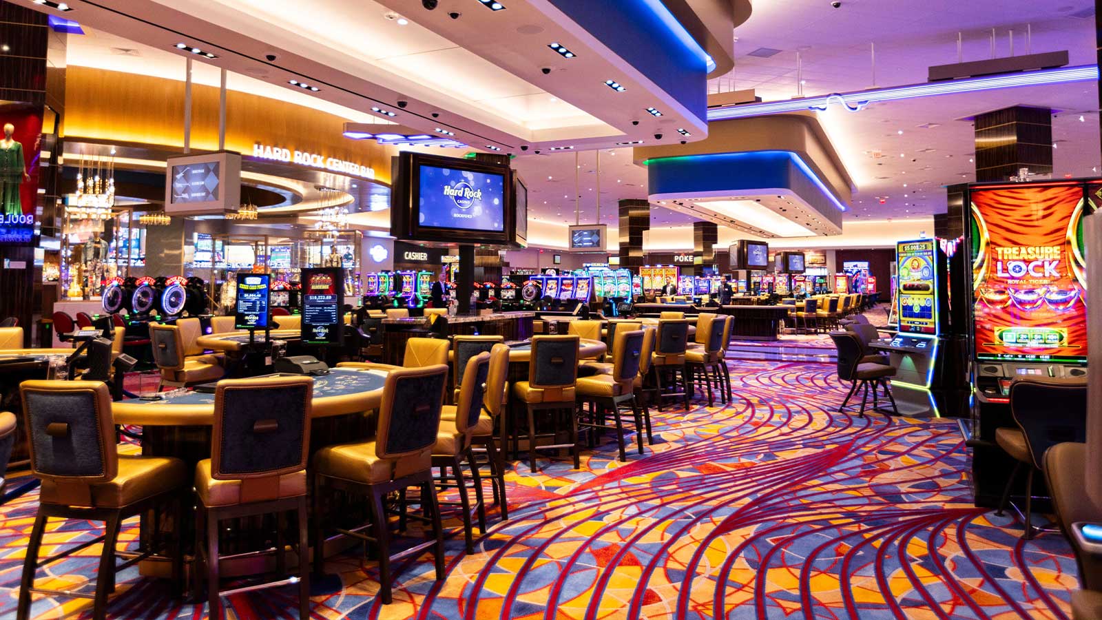 Hard Rock Casino Rockford staff take media on a tour Thursday, Aug. 29, 2024, hours before the grand opening in Rockford.