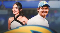 Madison Beer with Los Angeles Chargers star Justin Herbert