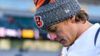 Cincinnati Bengals quarterback Joe Burrow (9) walks for the locker room after the fourth quarter of the NFL Week 15 game between the Cincinnati Bengals and the Baltimore Ravens at Paycor Stadium.