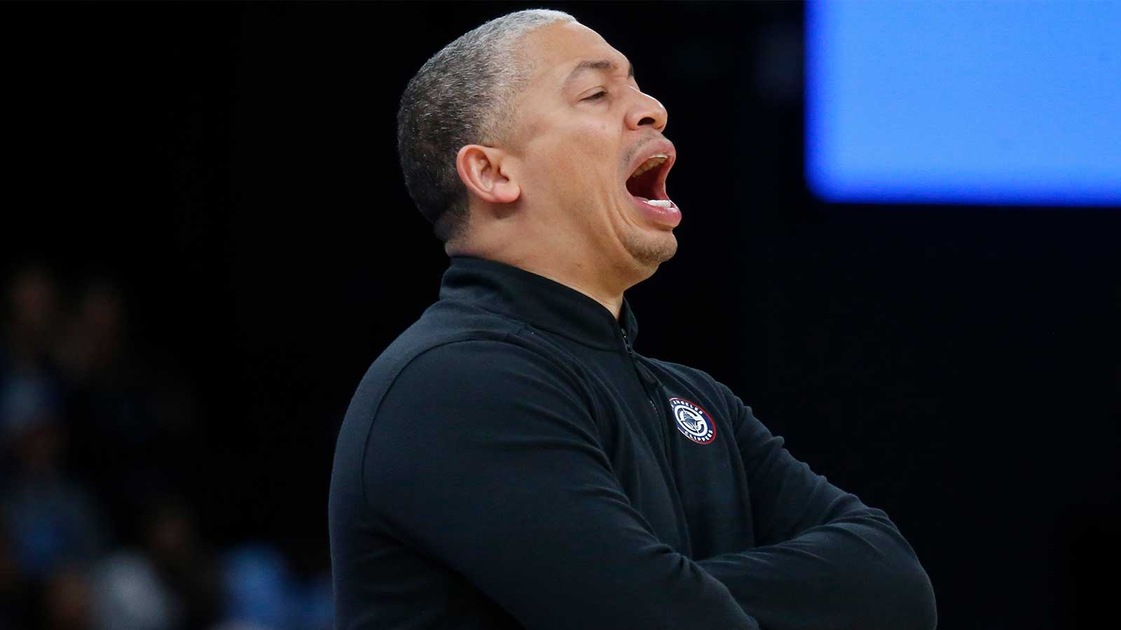 Los Angeles Clippers head coach Tyronn Lue reacts during the third quarter against the Memphis Grizzlies at FedExForum.