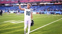 Seattle Seahawks wide receiver Cooper Kupp (10) leaves the field after a game against the Tennessee Titans at Nissan Stadium.