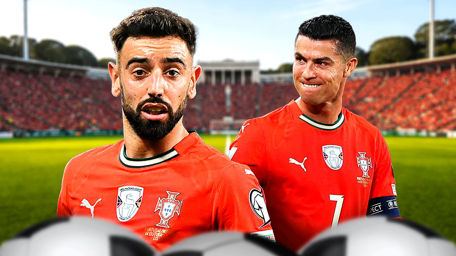 Cristiano Ronaldo among others in Bruno Fernandes’ 5-a-side team