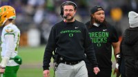 Oregon Ducks head coach Dan Lanning during the second half against the Washington Huskies at Husky Stadium.