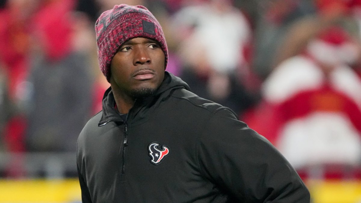 Houston Texans head coach Demeco Ryans is seen prior to the game against the Kansas City Chiefs at GEHA Field at Arrowhead Stadium.