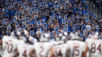 Detroit Lions fans cheer on at a Chicago Bears third down during the second half at Ford Field in Detroit