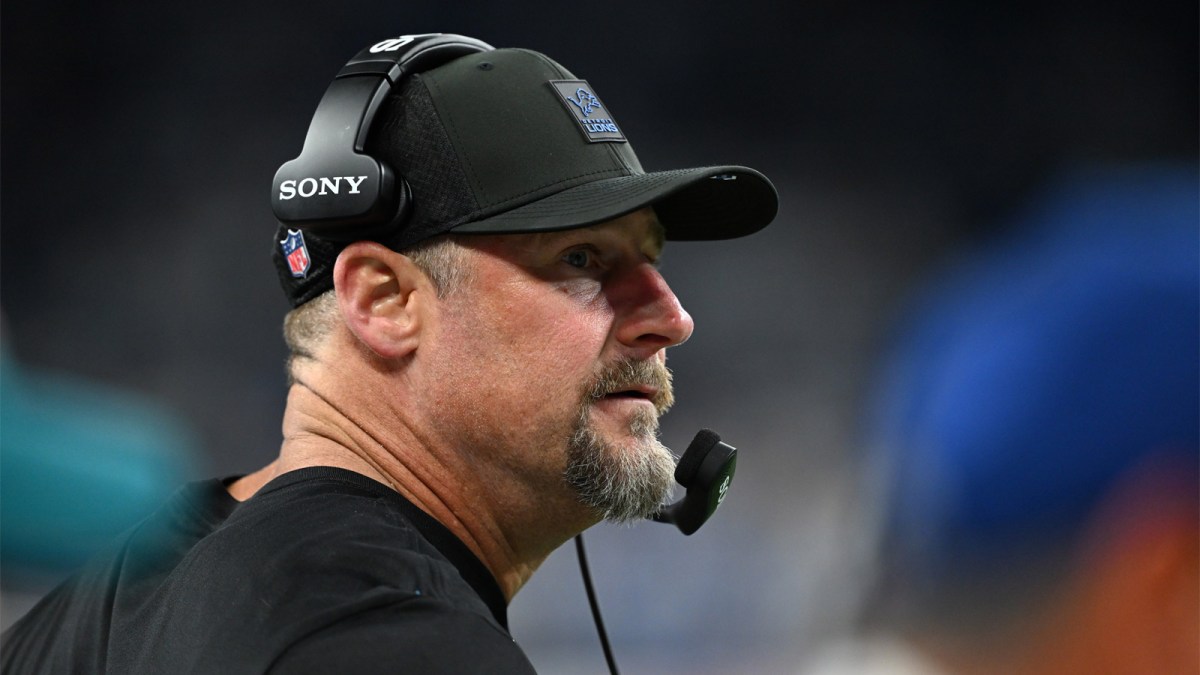 Detroit Lions head coach Dan Campbell during the second half against the Dallas Cowboys at Ford Field.