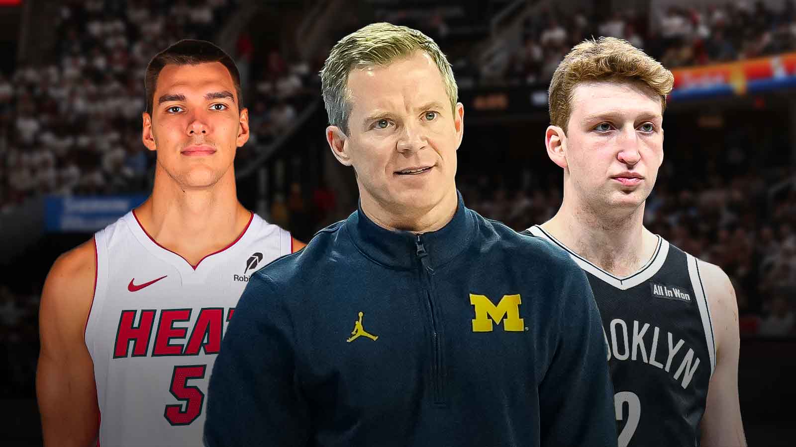 Michigan HC Dusty May’s perfect reaction to Danny Wolf-Vlad Goldin reunion