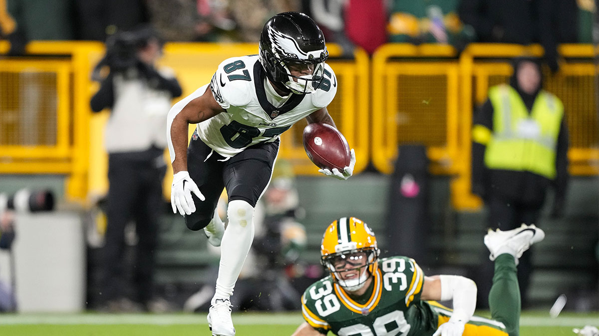 Philadelphia Eagles wide receiver Xavier Gipson (87) during the game against the Green Bay Packers at Lambeau Field.