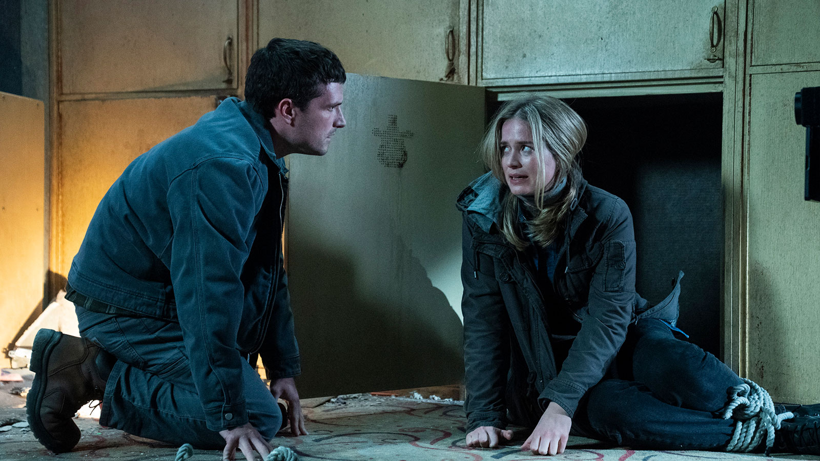 Josh Hutcherson and Elizabeth Lail.