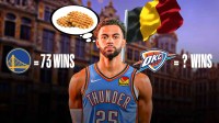 Thunder's Ajay Mitchell with Belgian Waffles, Warriors 73 wins, and Thunder with ? wins