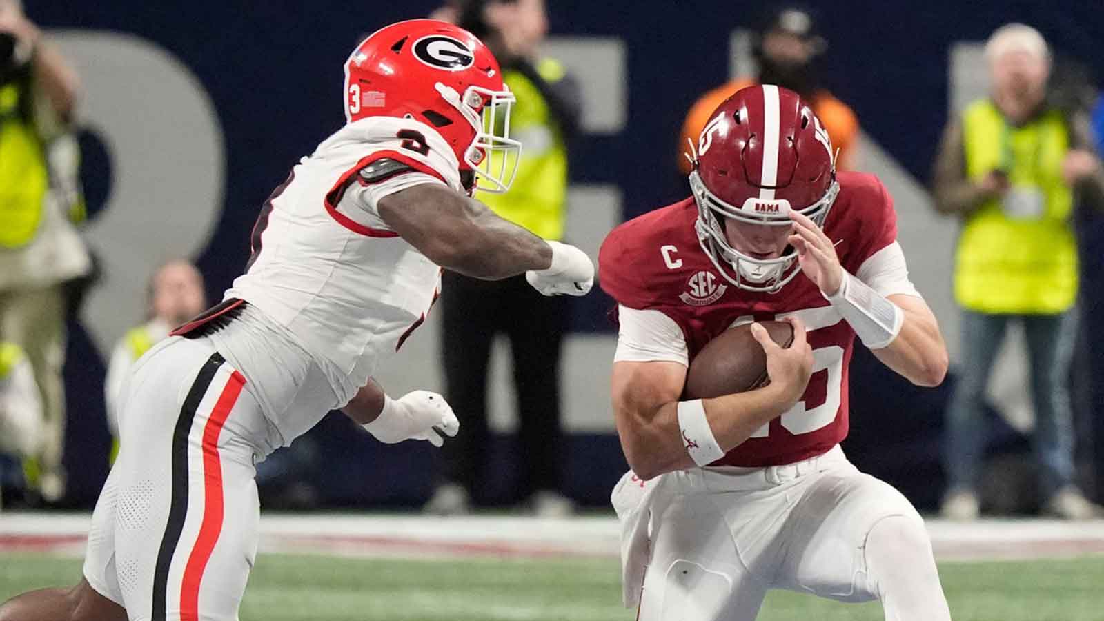 Alabama football’s Ty Simpson gets 100% real about getting shut down by Georgia