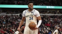 Giannis Antetokounmpo finishes Bucks vs Bulls drama with a social media diss following Nikola Vucevic’s confrontation.