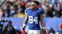 Giants rule out Theo Johnson and John Michael Schmitz Jr. for Week 17 vs Raiders as both 2-13 teams on nine-game losing streaks meet.