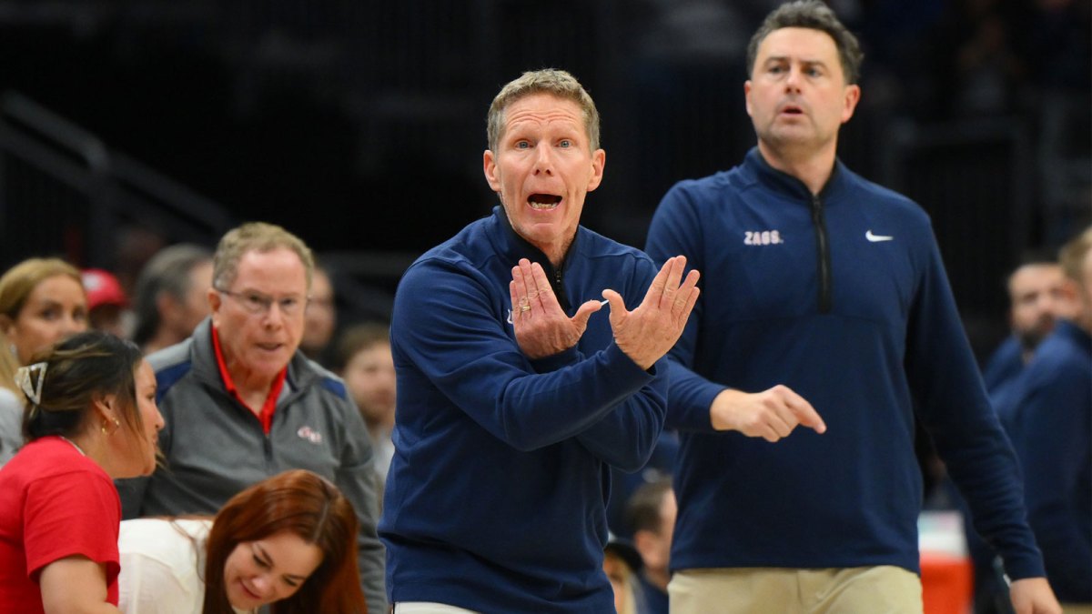 Gonzaga Bulldogs head coach Mark Few during the second half against the UCLA Bruins at Climate Pledge Arena.