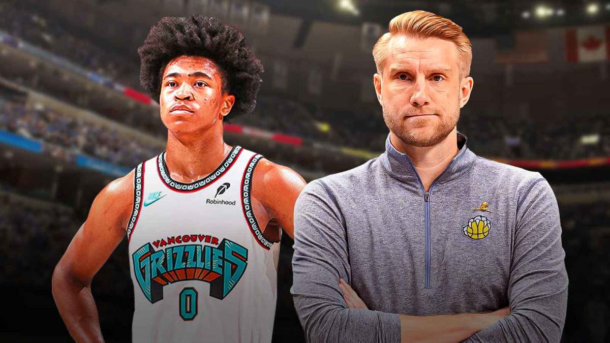 Jaylen Wells and Grizzlies coach Tuomas Iisalo