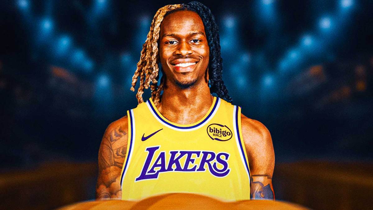 NBA player Keon Ellis in a Lakers jersey, NBA trade deadline