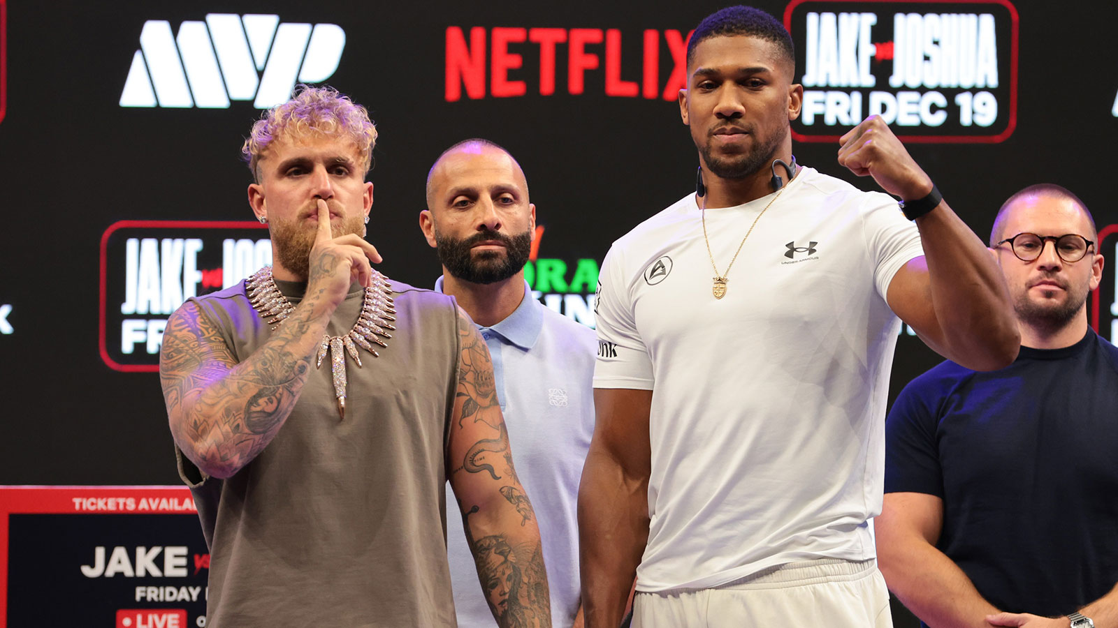 Jake Paul is completely unserious in bonkers Anthony Joshua face off