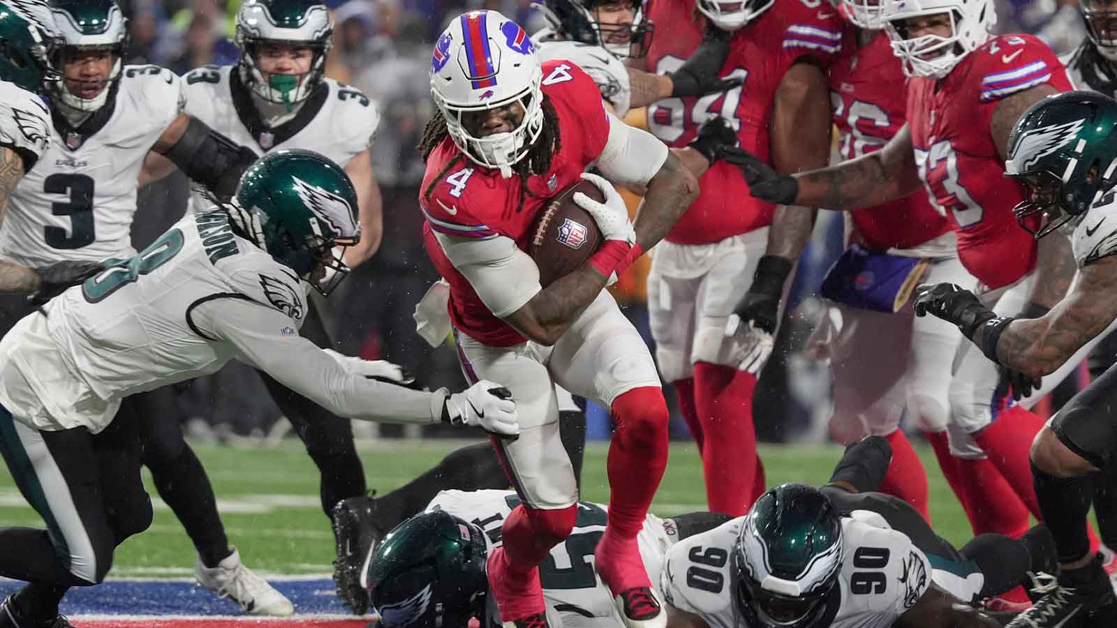 Bills’ James Cook’s potential rushing title has Sean McDermott pondering Week 18 plan