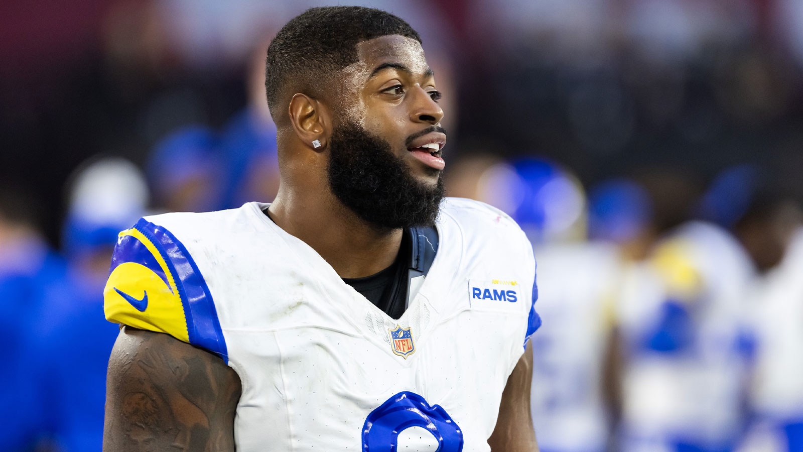 Jared Verse sends perfect message to Falcons bench after blocked FG TD without saying a word