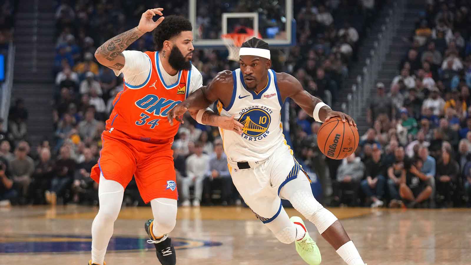 Warriors’ Jimmy Butler won’t return to Thunder clash with knee injury