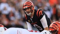 Cincinnati Bengals quarterback Joe Burrow (9) calls signals during the second half against the Arizona Cardinals at Paycor Stadium.