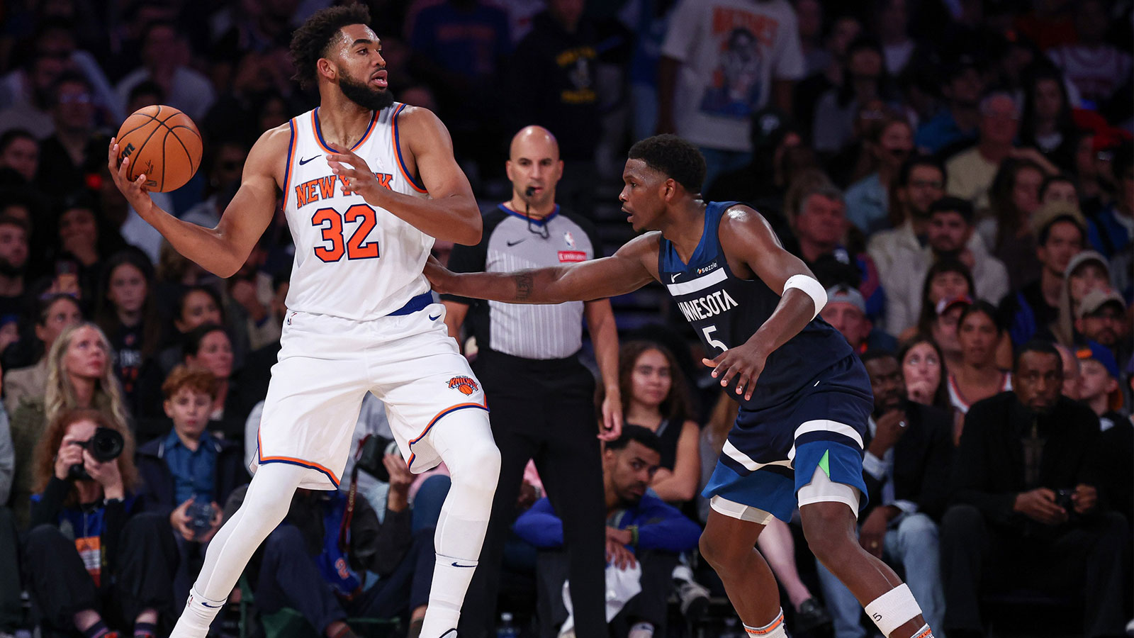 Why Knicks’ Karl-Anthony Towns still ‘gets proud’ over Anthony Edwards