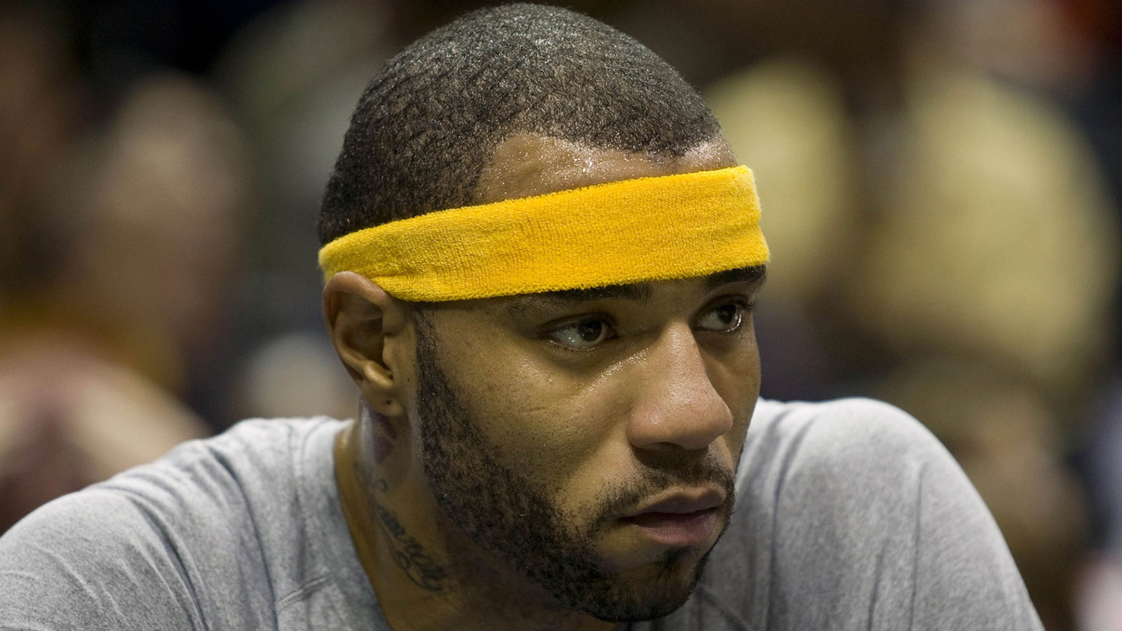 Kenyon Martin (4) looks on from the bench during the game against the Milwaukee Bucks at the Bradley Center. The Bucks defeated the Nuggets 108-102