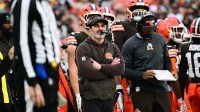 Cleveland Browns head coach Kevin Stefanski looks on in the fourth quarter against the Pittsburgh Steelers at Huntington Bank Field