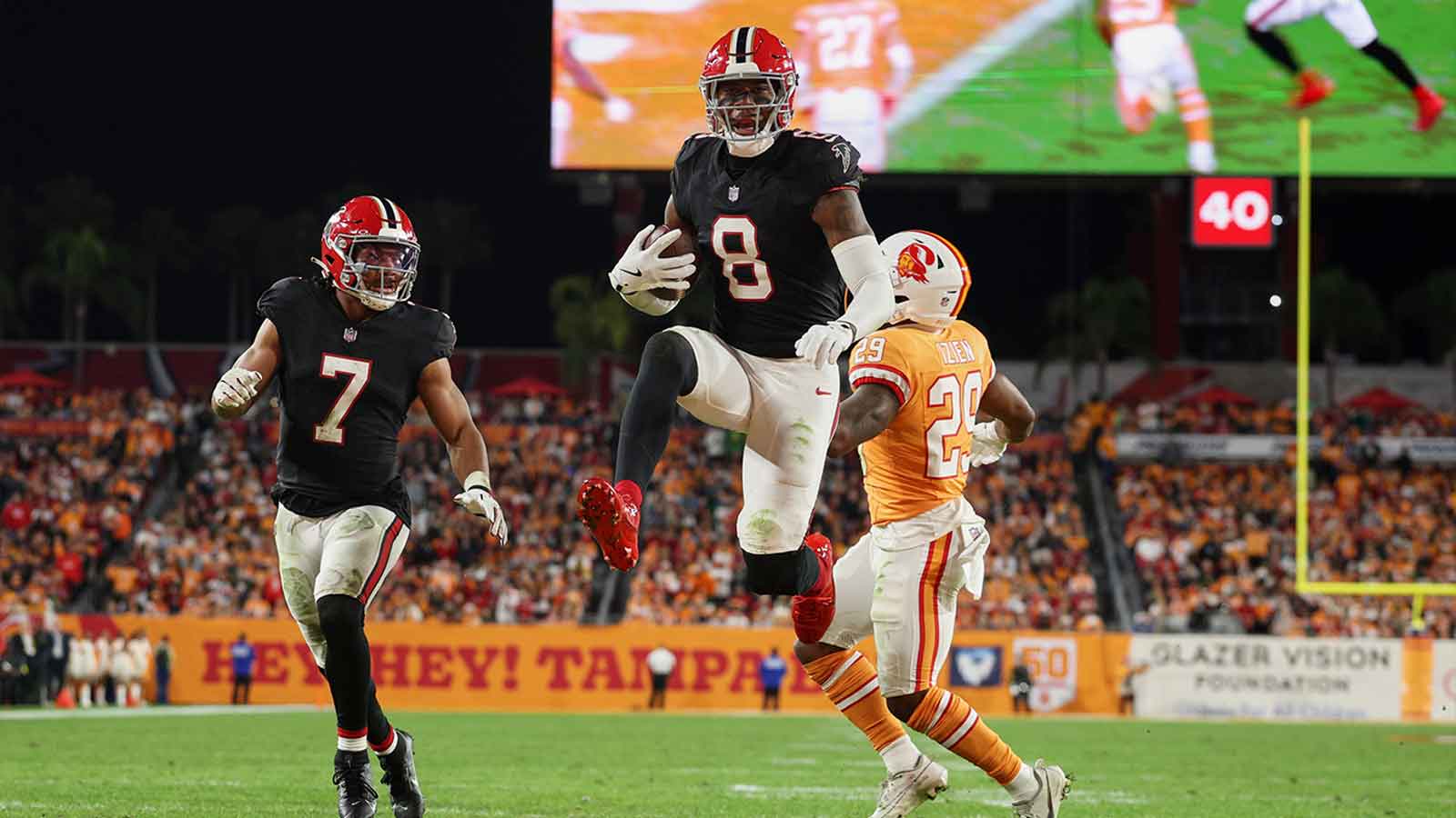 Falcons TE Kyle Pitts not thinking about free agency after career game