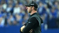 Jacksonville Jaguars head coach Liam Coen during the second half against the Indianapolis Colts at Lucas Oil Stadium.