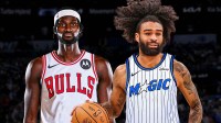 Coby White in Magic uniform, Jonathan Isaac in Bulls uniform