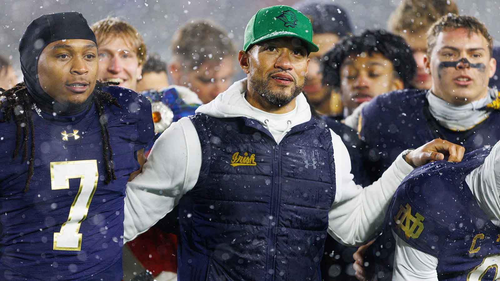 Notre Dame’s Marcus Freeman sends message to CFP committee amid raging debates
