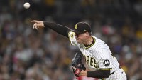 San Diego Padres relief pitcher Mason Miller (22) delivers during the eighth inning against the Cincinnati Reds at Petco Park.